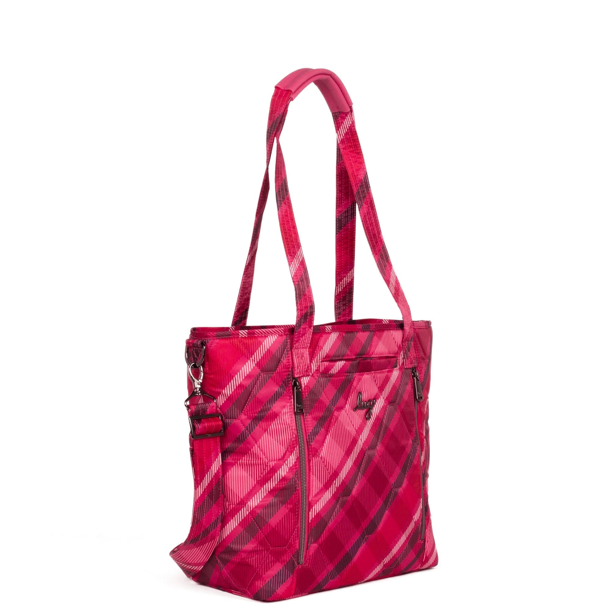 Rally Tote Bag - BERRY PLAID - Rally_BerryPlaid_022